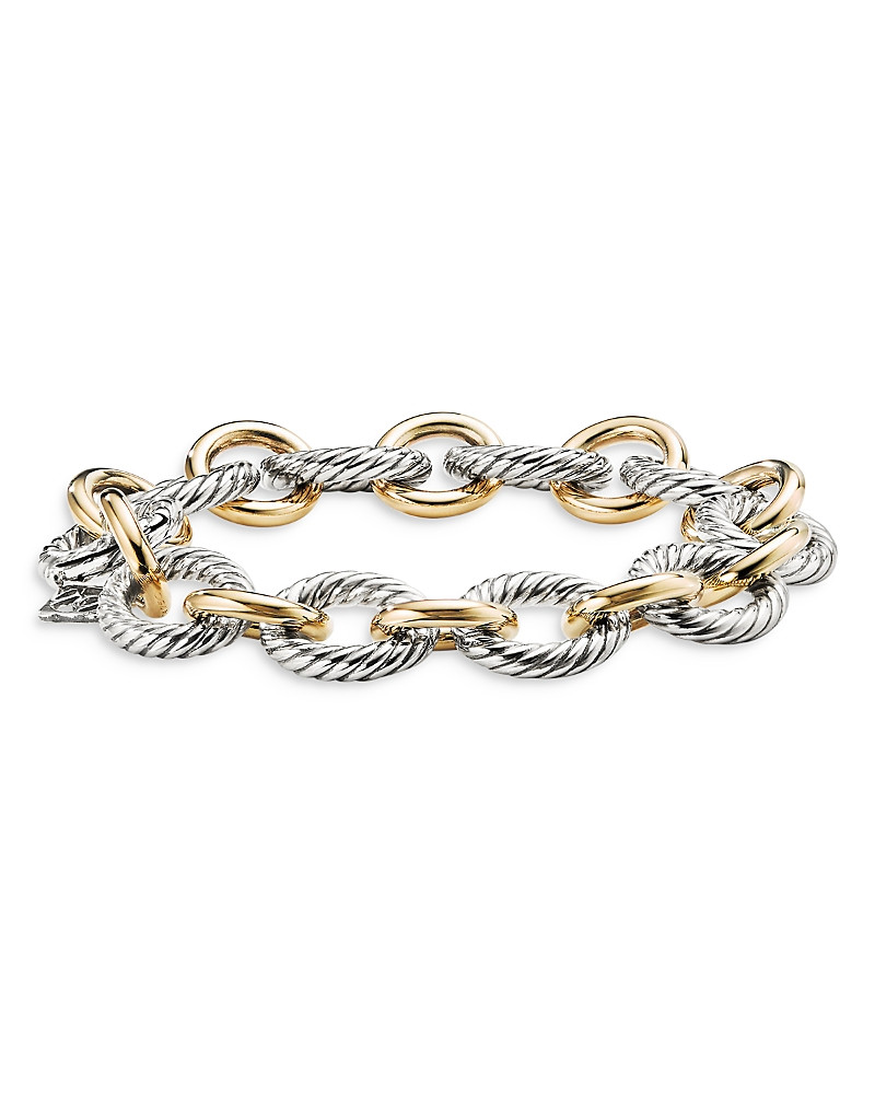David Yurman 18K Yellow Gold & Sterling Silver Oval Link Bracelet | Bloomingdale's (US)