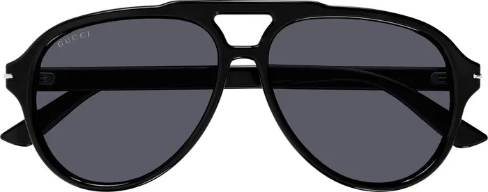 Gucci 58mm Navigator Sunglasses | Nordstrom | Nordstrom