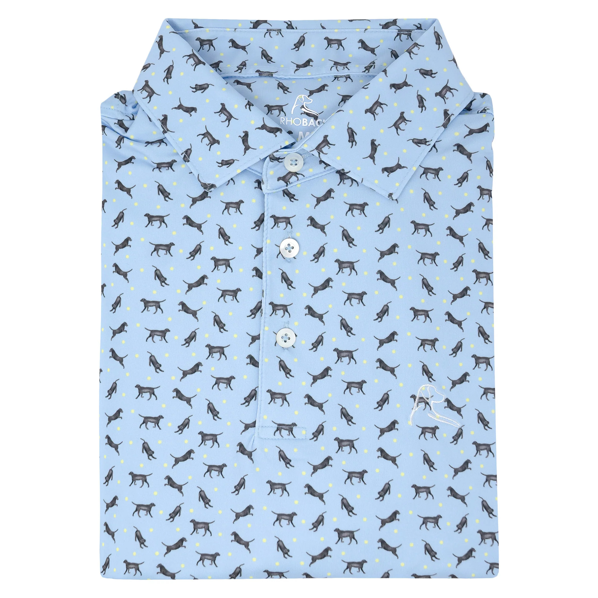 The Lab Performance Polo - Pale Blue | Rhoback | RHOBACK