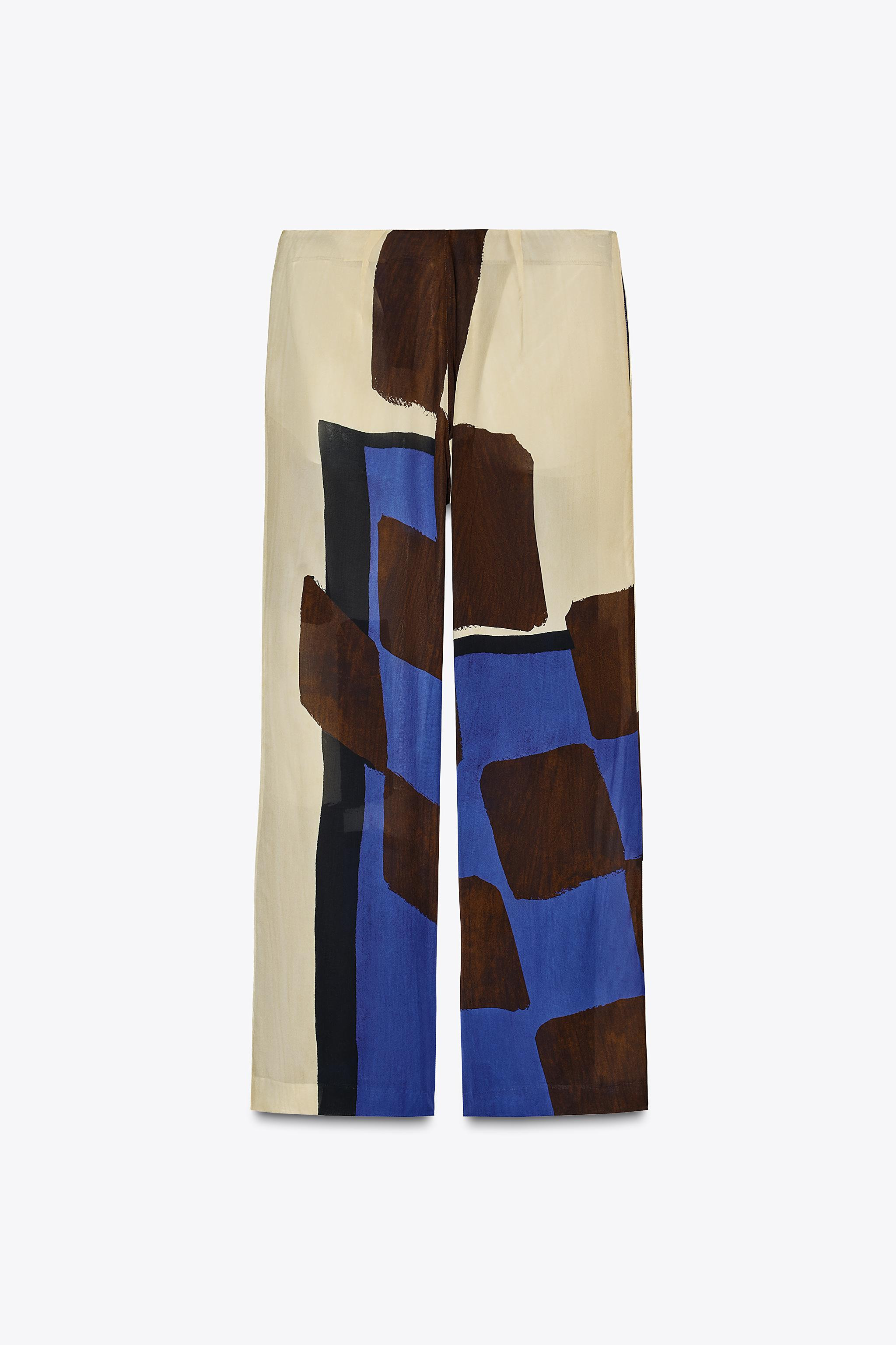 ZW COLLECTION PRINTED PANTS | Zara US