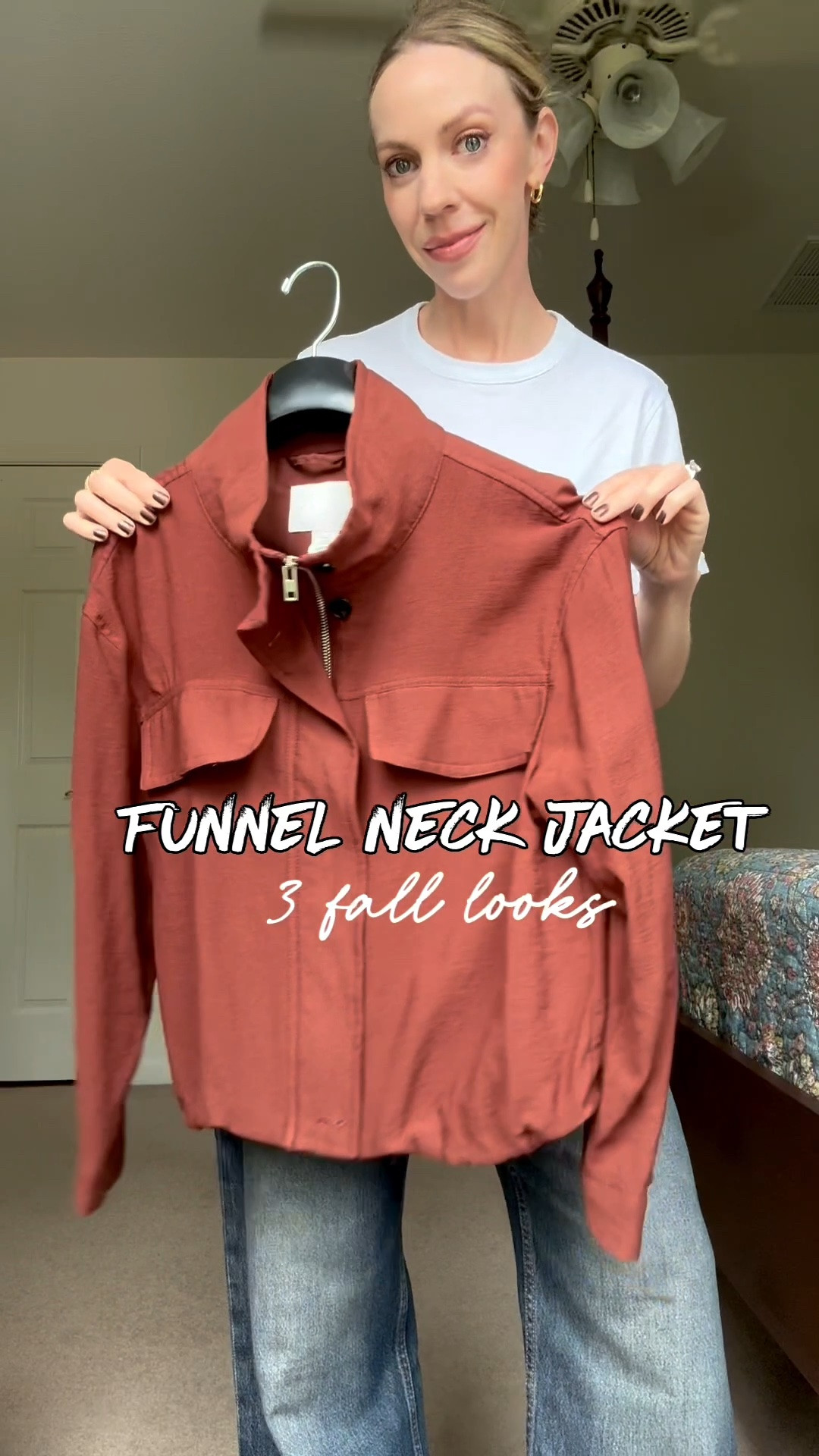 This is funnel neck jacket is under $50 and easy to style for fall - also comes in a khaki green color. On sale 20% odd today with purchases over $125

#LTKSaleAlert #LTKOver40 #LTKgrwm