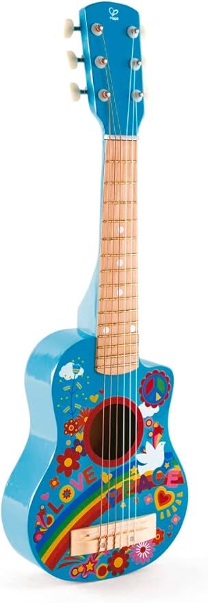 Hape Kid's Flower Power First Musical Guitar| 26 Inch Musical Instrument with Vibrant Sound and T... | Amazon (US)