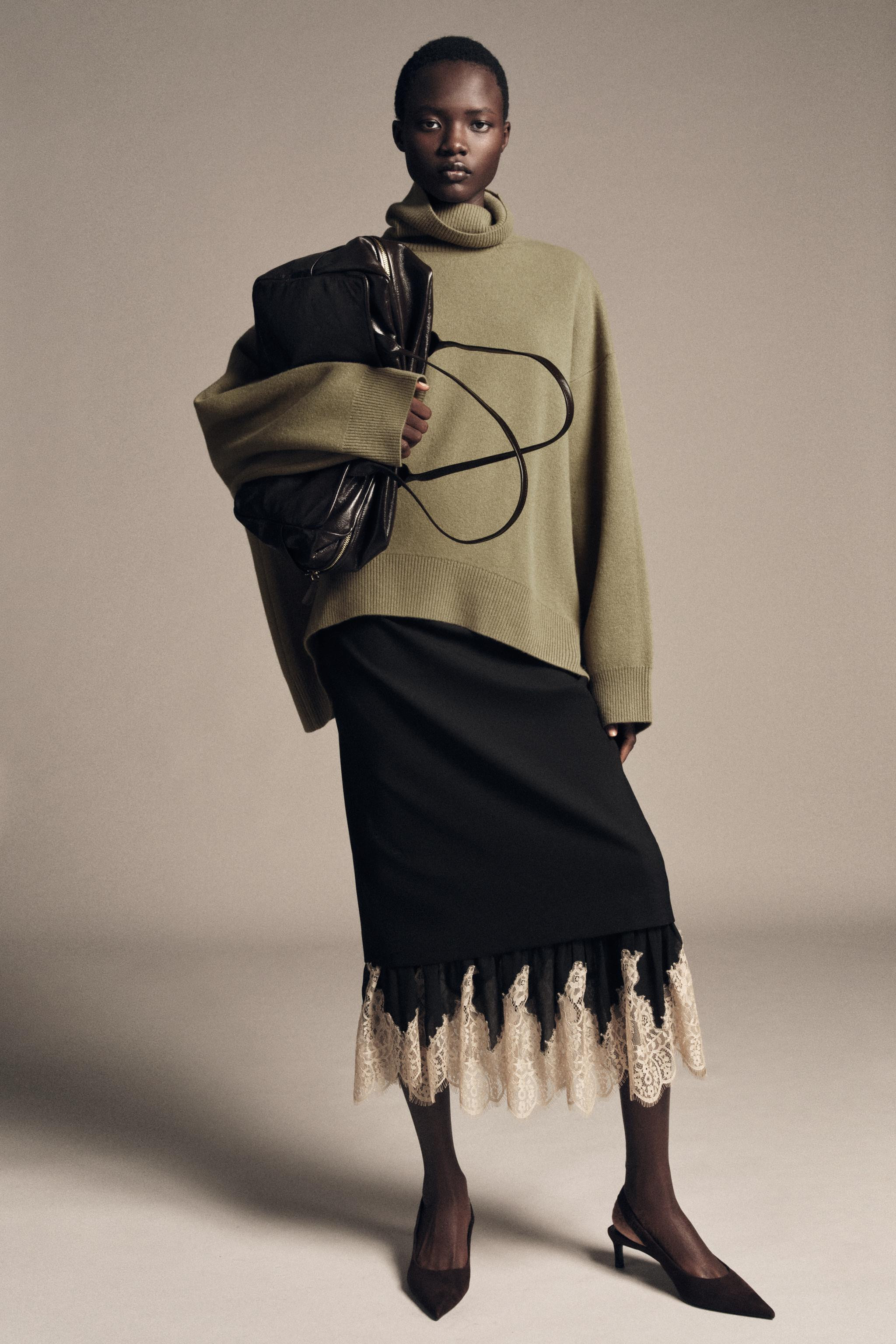 OVERSIZED WOOL BLEND JUMPER | Zara UK