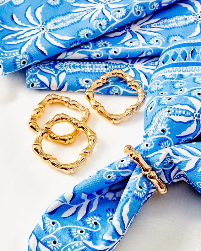 Square Bamboo Napkin Rings | Lilly Pulitzer | Lilly Pulitzer