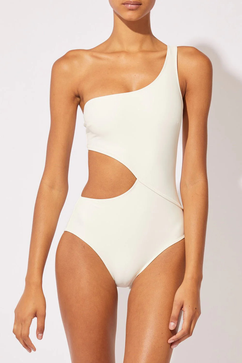 The Claudia One Piece in Cream | Solid & Striped