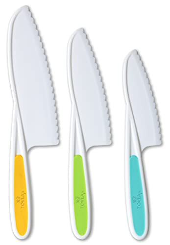 Tovla Jr. Knives for Kids 3-Piece Nylon Kitchen Baking Knife Set: Children's Cooking Knives in 3 ... | Amazon (US)