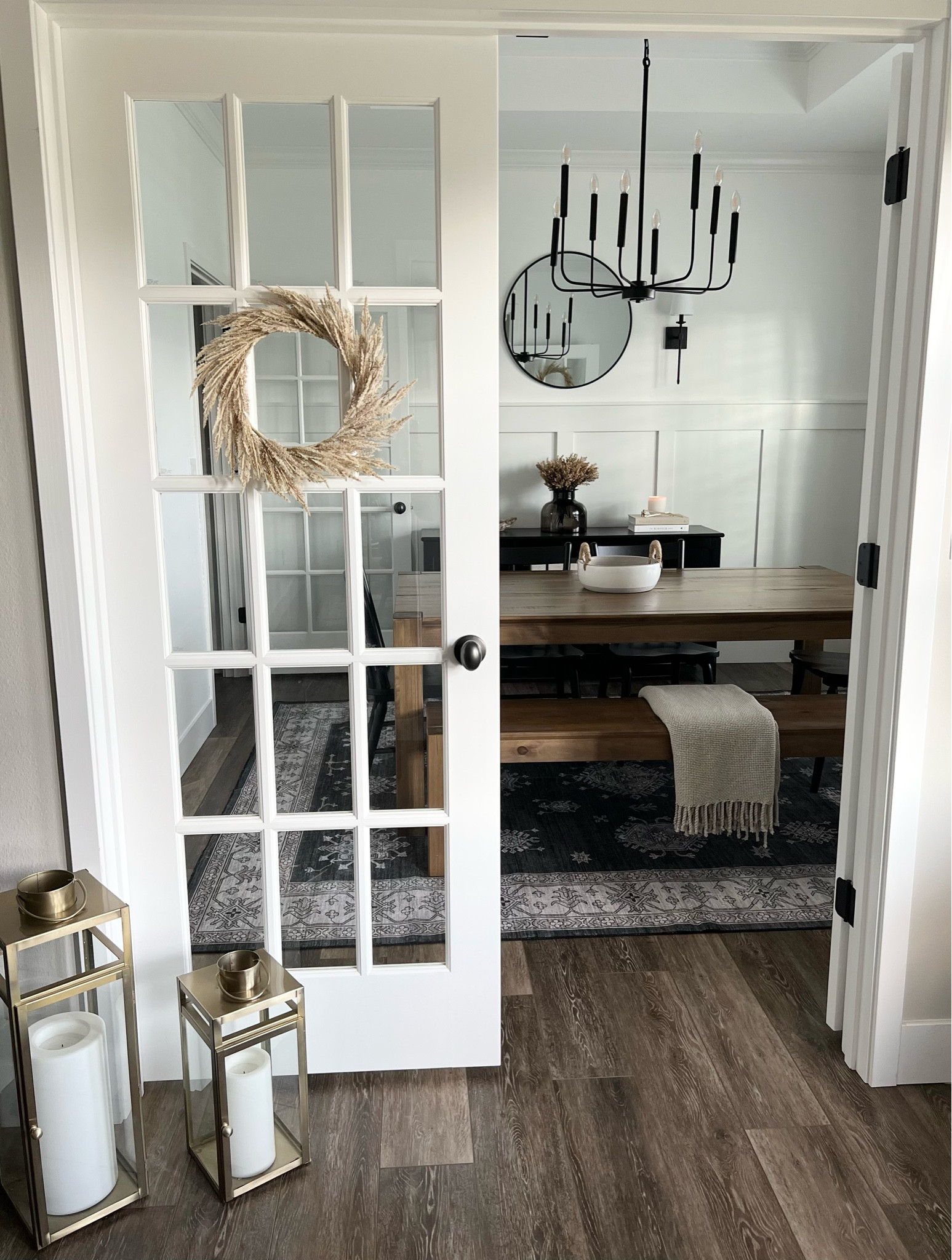 Dining room views for autumn. 

Dining room / dining table / table and chairs / washable rugs / fall decor / throw blanket / chandelier / Amazon finds / round mirror / wall sconces / lanterns / stems / white decor / modern farmhouse 

#LTKfindsunder100 #LTKfindsunder50 #LTKSeasonal