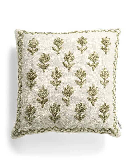22x22 Outdoor Floral Pillow | TJ Maxx