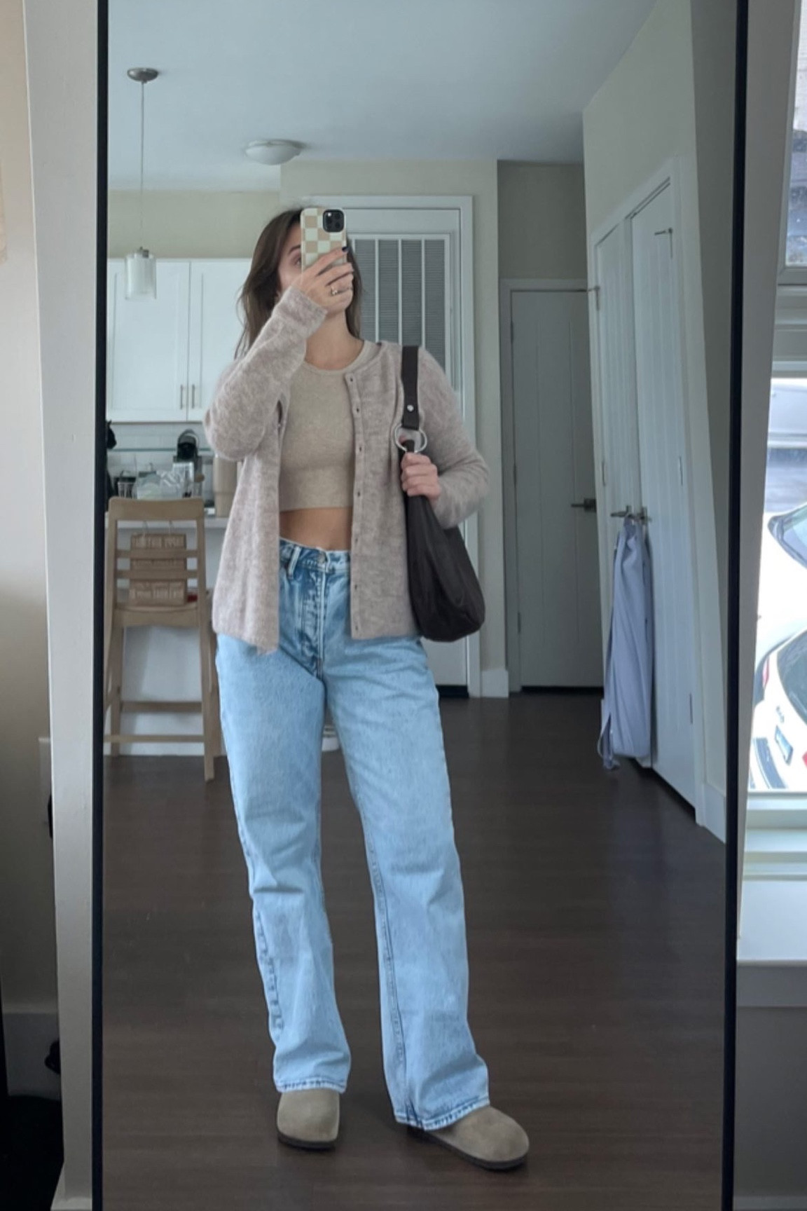 cardi, clogs, bag and baggy jeans linked 🤎🤎🤎

#LTKSeasonal #LTKitbag #LTKstyletip