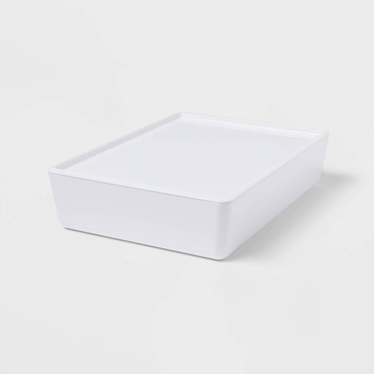 6L Stacking Bin with Lid White - Brightroom™ | Target