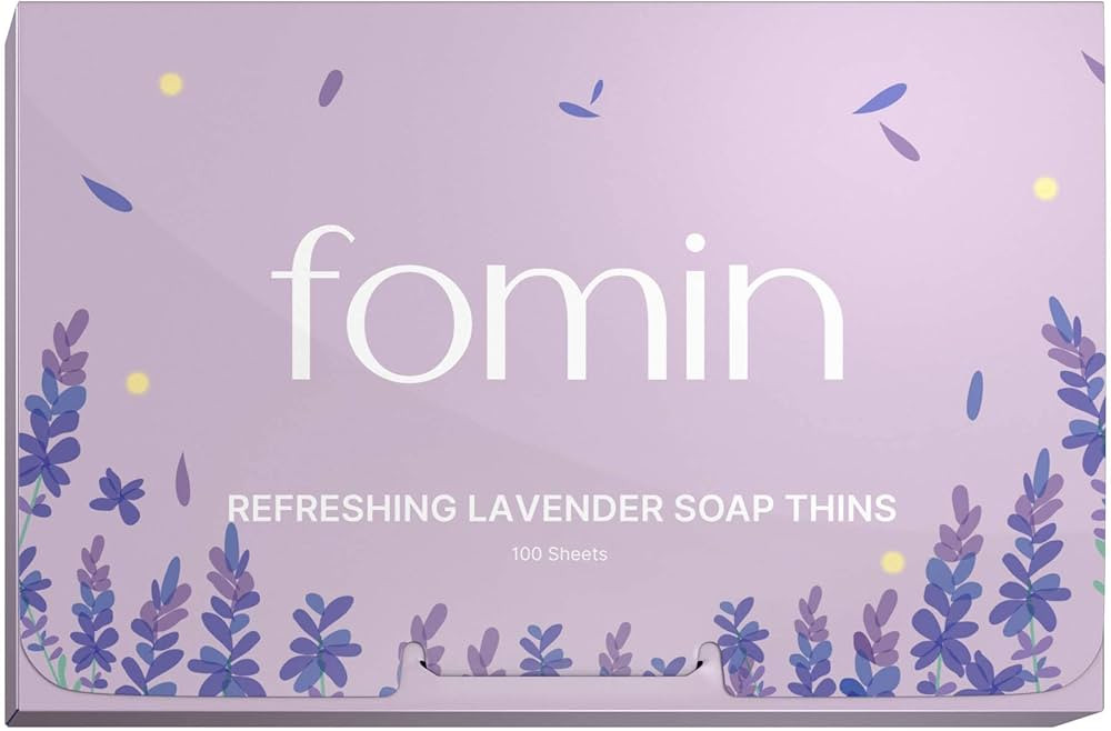 FOMIN - Antibacterial Paper Soap Sheets for Hand Washing - (100 Sheets) Lavender Portable Travel ... | Amazon (US)