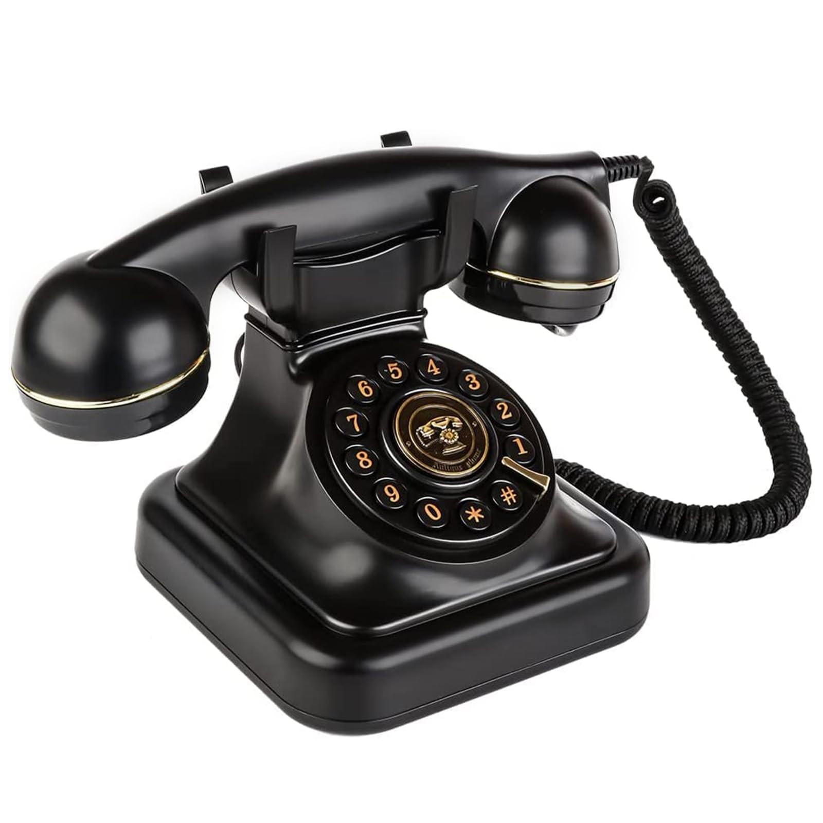 Sangyn Retro Landline Telephone Classic Rotary Design Old Fashioned Corded Desk Phone for Home an... | Amazon (US)