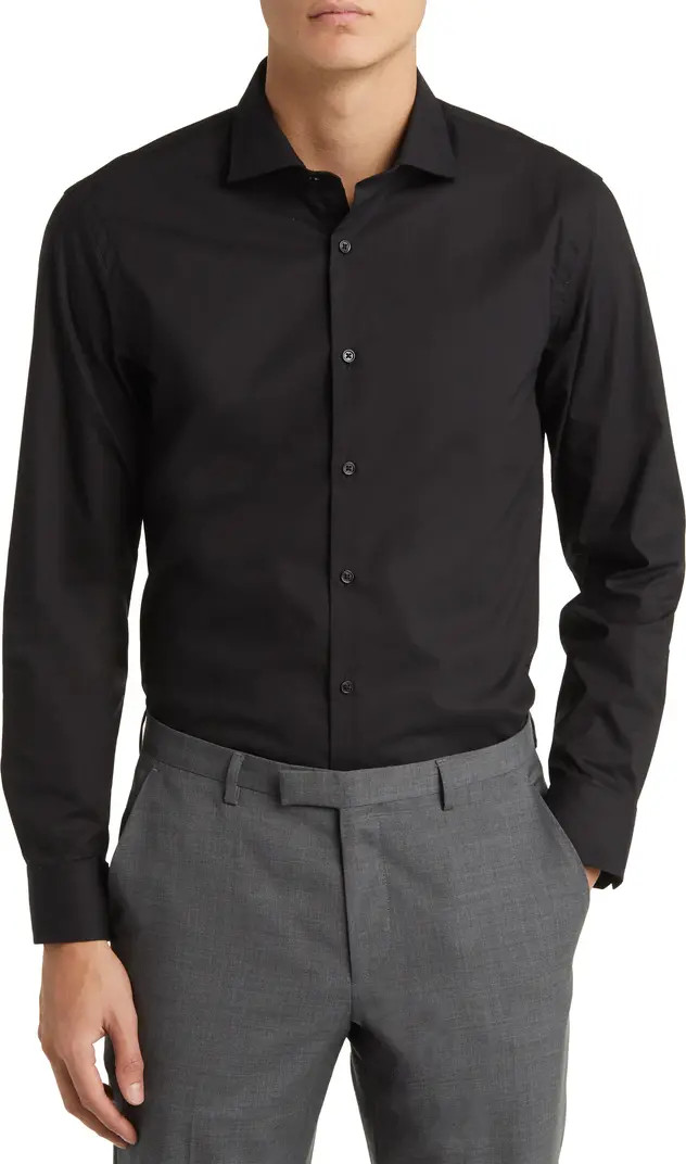 Extra Trim Fit Stripe Tech-Smart CoolMax® Non-Iron Dress Shirt | Nordstrom