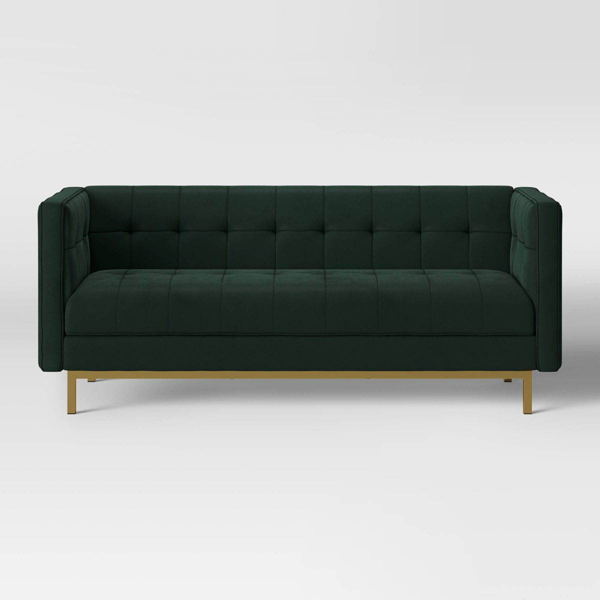 Cologne Modern Luxe Tufted Sofa Emerald Green - Threshold™ | Target