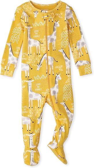 The Children's Place Single Unisex Baby and Toddler Snug Fit Cotton Zip-Front One Piece Footed Pa... | Amazon (US)