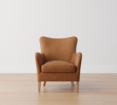 Clark Leather Armchair with Nailheads | Pottery Barn (US)