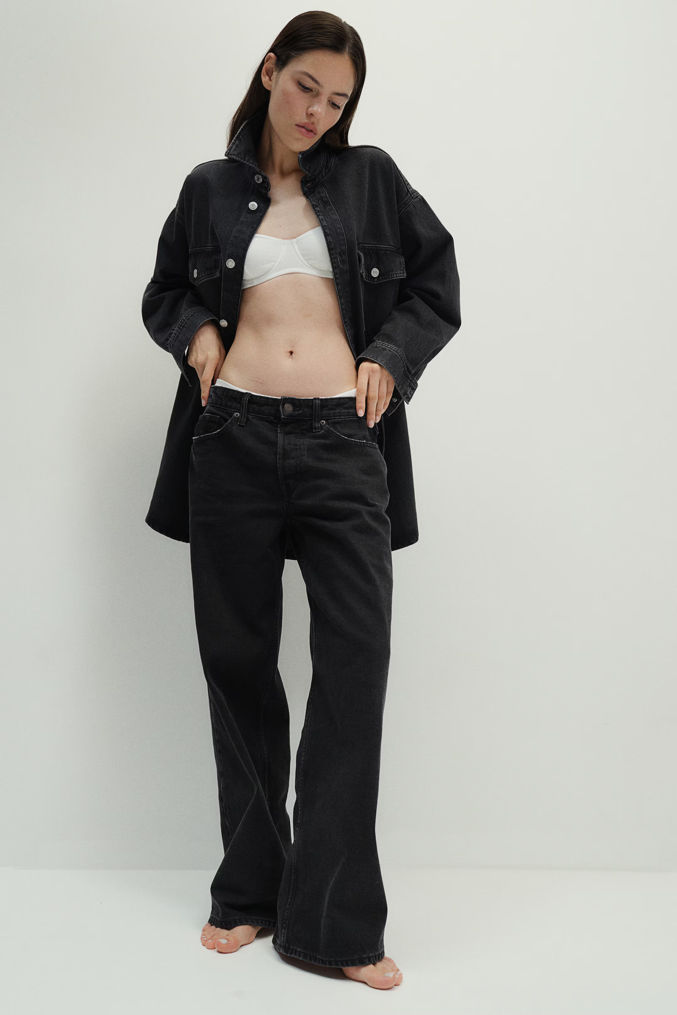 Baggy Wide Low Jeans - Light denim blue - Ladies | H&M US | H&M (US + CA)