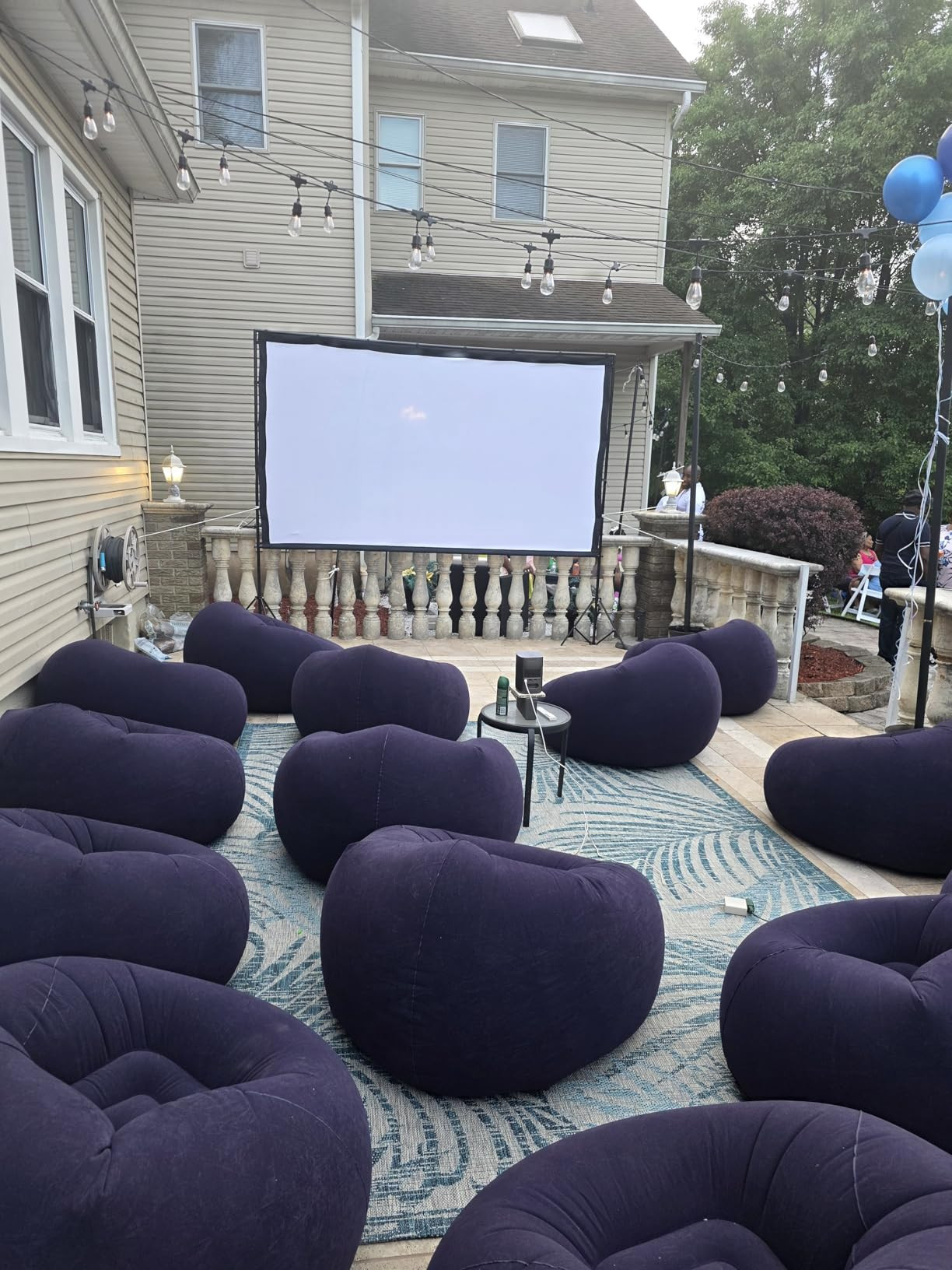 Realspring Inflatable Bean Bag Chairs Outdoor Blow up Camping Chairs Inflatable Lazy Sofa Folding... | Amazon (US)