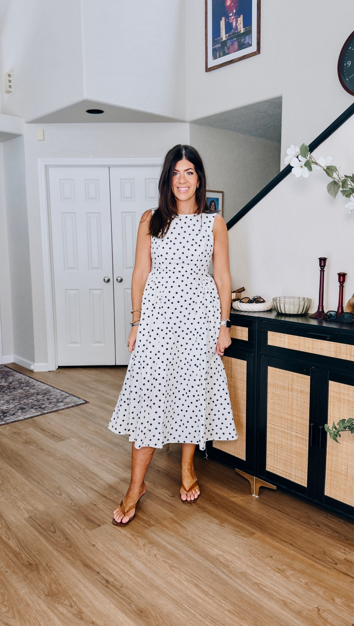 In a medium polka dot dress

#LTKOver40 #LTKMidsize #LTKSaleAlert