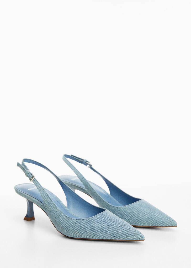 High-heeled denim shoes -  Women | Mango USA | MANGO (US)