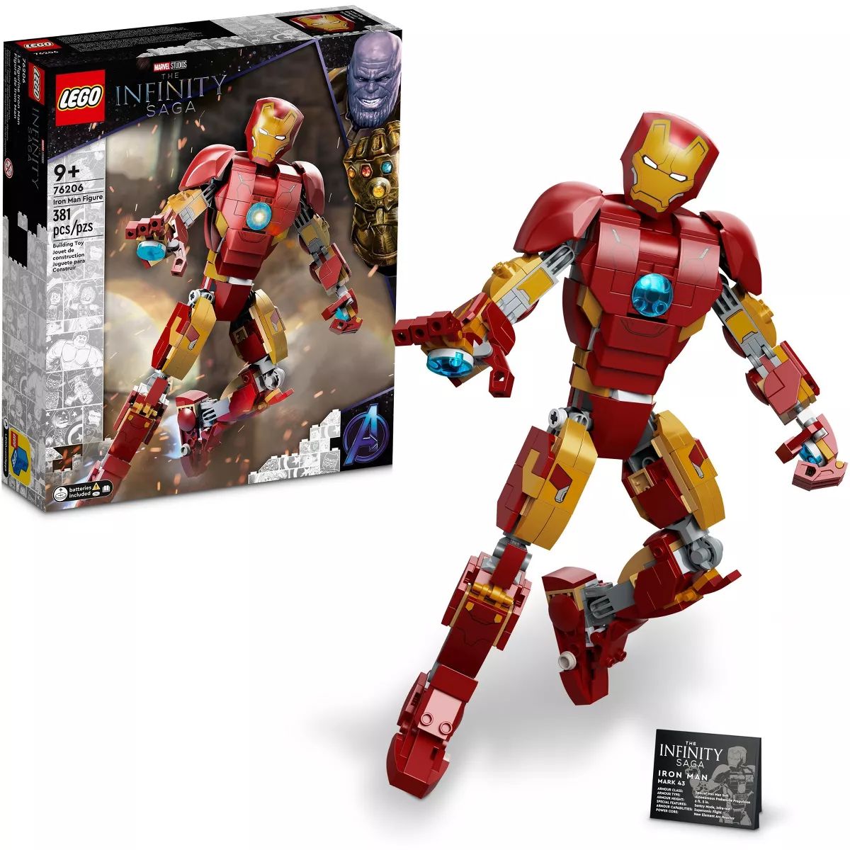 LEGO Marvel Iron Man Figure Building Toy, Infinity Saga 76206 | Target