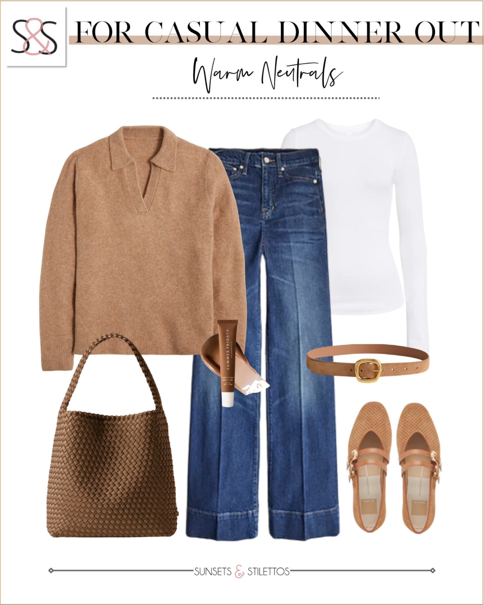 This cashmere polo sweater with jeans is a great work outfit for spring! Flats add to the casual vibe. 

Sunsets and Stilettos, workwear, tops for work

#LTKWorkwear #LTKSeasonal #LTKOver40