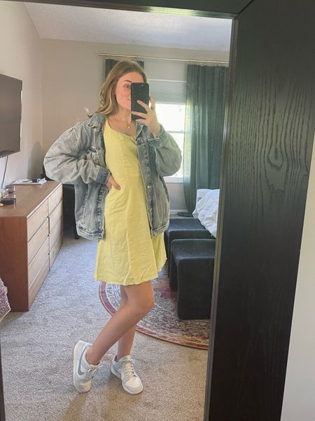 old navy spring 🥰
•
•
#minidress #neon #denim #gap #nike #dunks #springfashion #springsale #under50

#LTKstyletip #LTKSeasonal #LTKsalealert