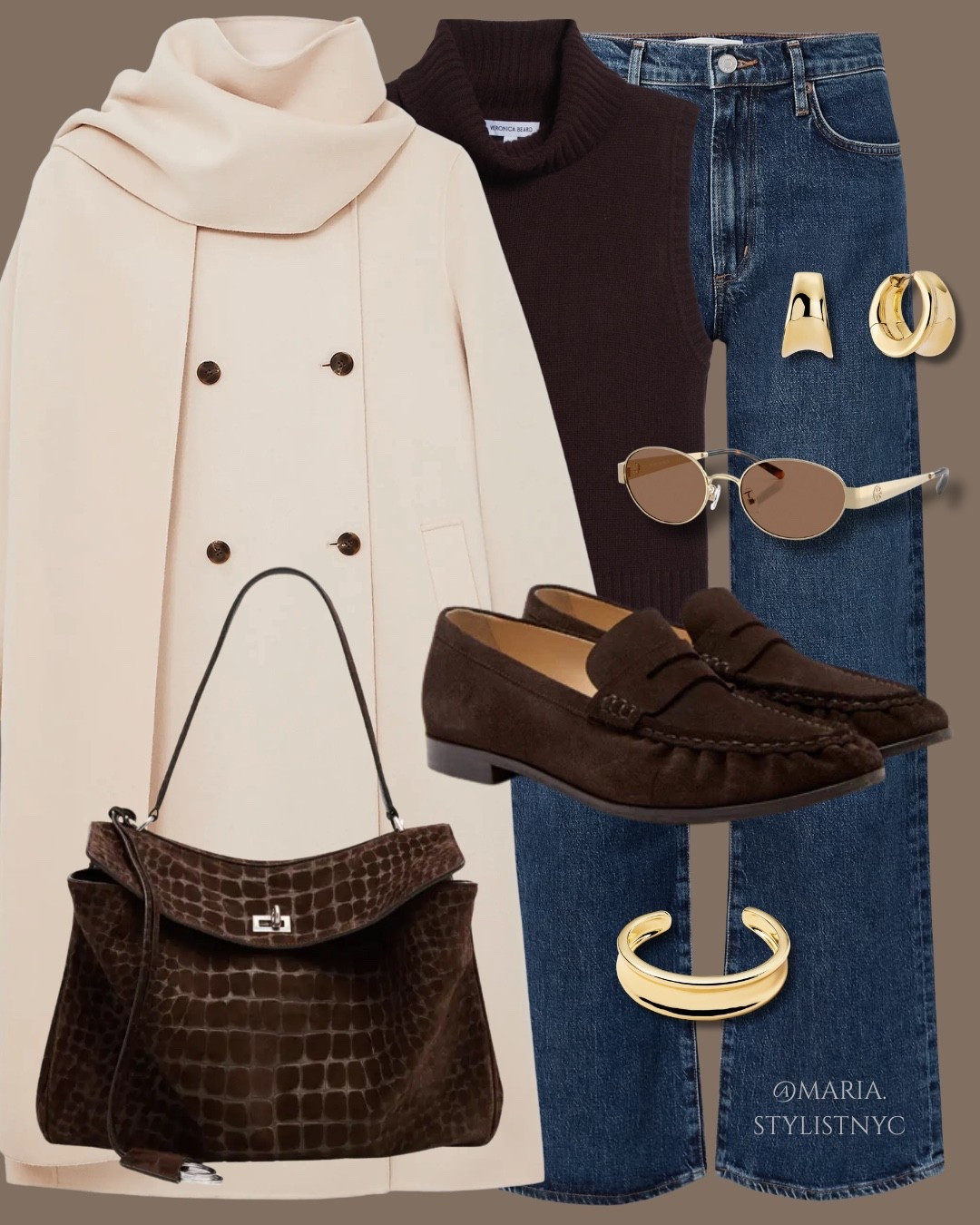 Denim + Loafers + Cream Coat = Perfection 🤎✨

#LTKSeasonal #LTKootd #LTKWorkwear