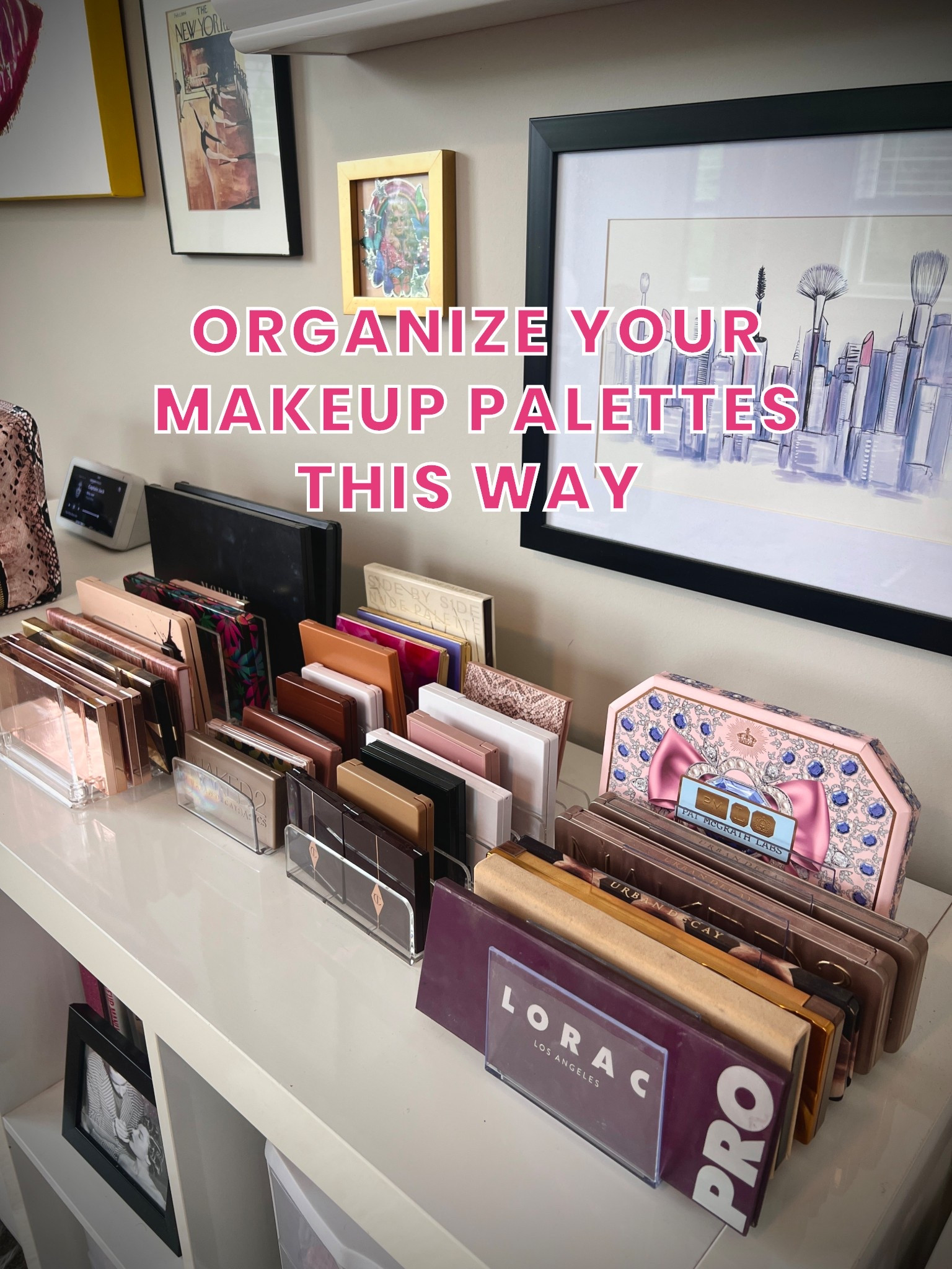 🎨 These simple acrylic organizers keep all of my many palettes separated where I can see them instead of in a drawer!!

#LTKHome #LTKSaleAlert #LTKBeauty
