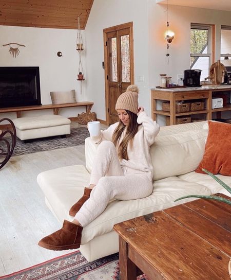 Cozy casual winter style. Winter loungewear. Gift for her! Gift for friend. Gift for sister. Teddy lounge set. Beanie. Walmart look for less. Ugg mini dupes

#LTKSeasonal #LTKunder50 #LTKGiftGuide