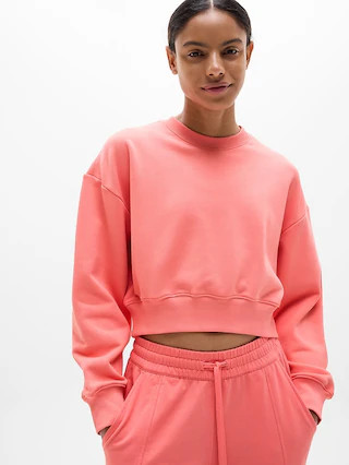 Heavyweight Terry Crop Crew Sweatshirt | Athleta