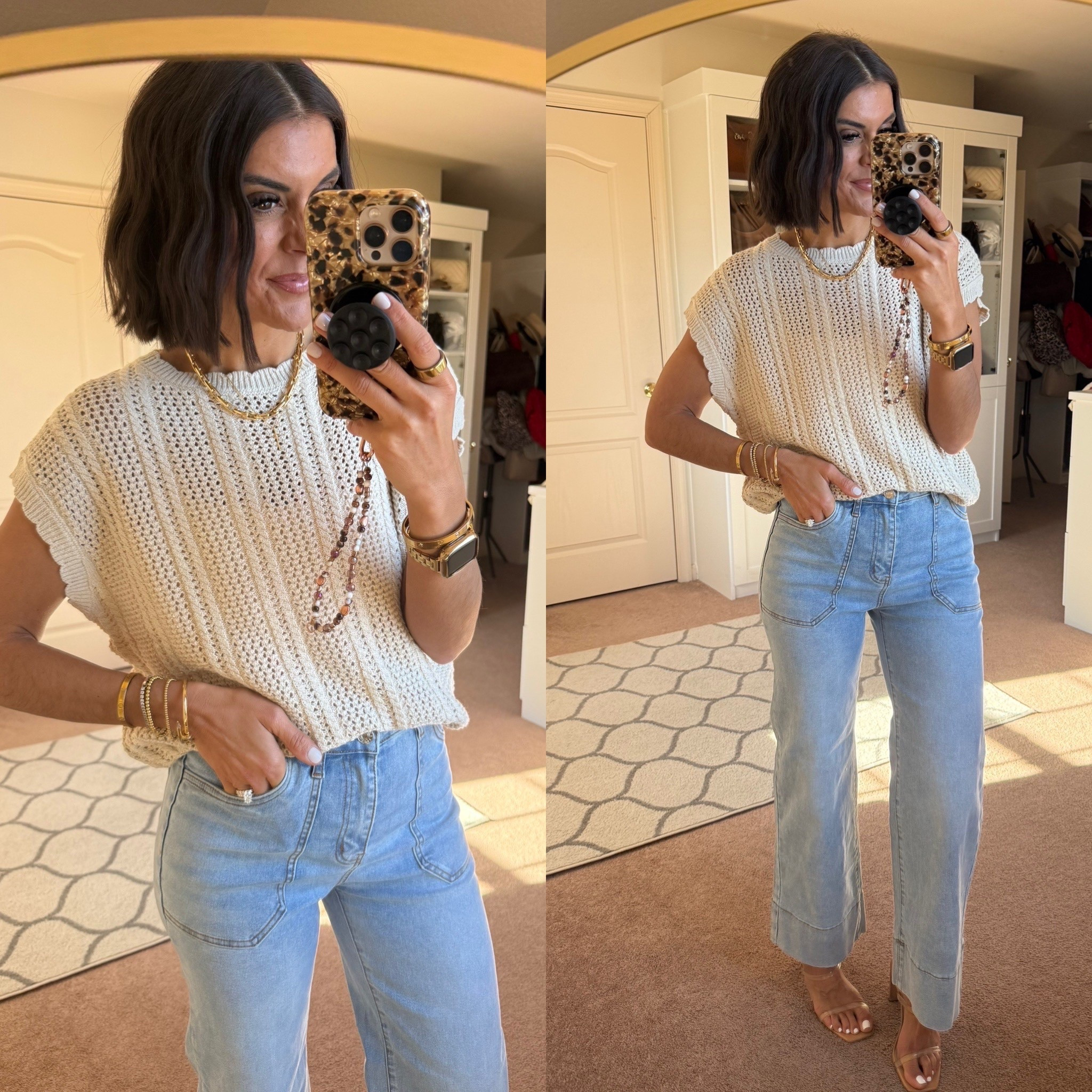 Size small in tee size 2 in jeans 

#LTKFindsUnder100 #LTKSeasonal