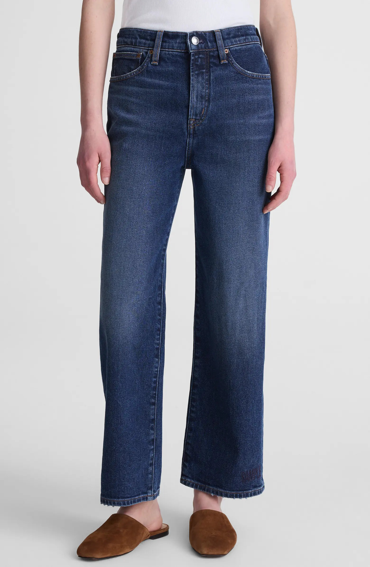 The Perfect Vintage High Waist Crop Wide Leg Jeans | Nordstrom