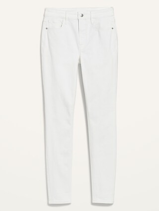 High-Waisted Rockstar Super Skinny White Jeans for Women | Old Navy (US)
