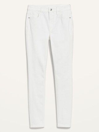 High-Waisted Rockstar Super Skinny White Jeans for Women | Old Navy (US)
