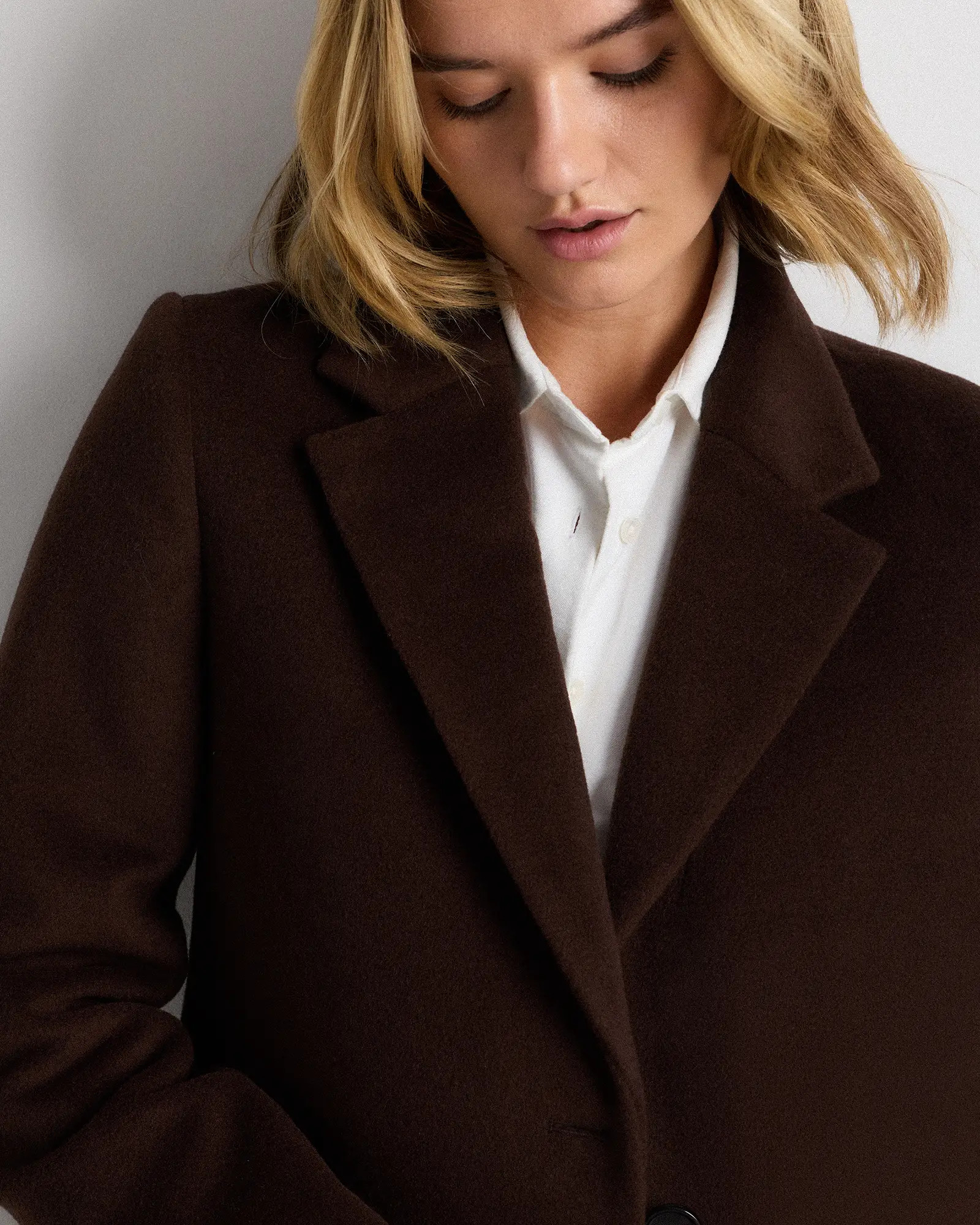 Wool Cashmere Classic Single-Breasted Coat | Quince