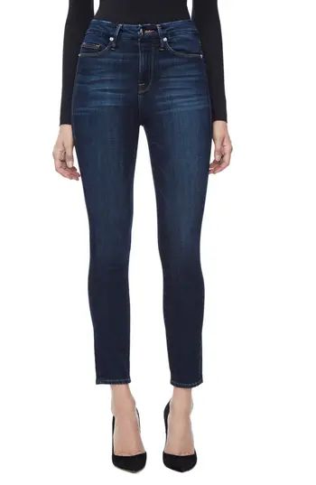 Women's Good American Good Legs High Waist Ankle Skinny Jeans, Size 18 - Blue | Nordstrom