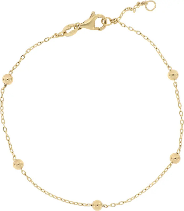 Mykonos 14K Gold Bead Station Bracelet | Nordstrom