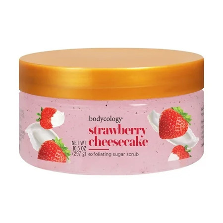 Bodycology Strawberry Cheesecake Exfoliating Sugar Scrub, 10.5 oz | Walmart (US)