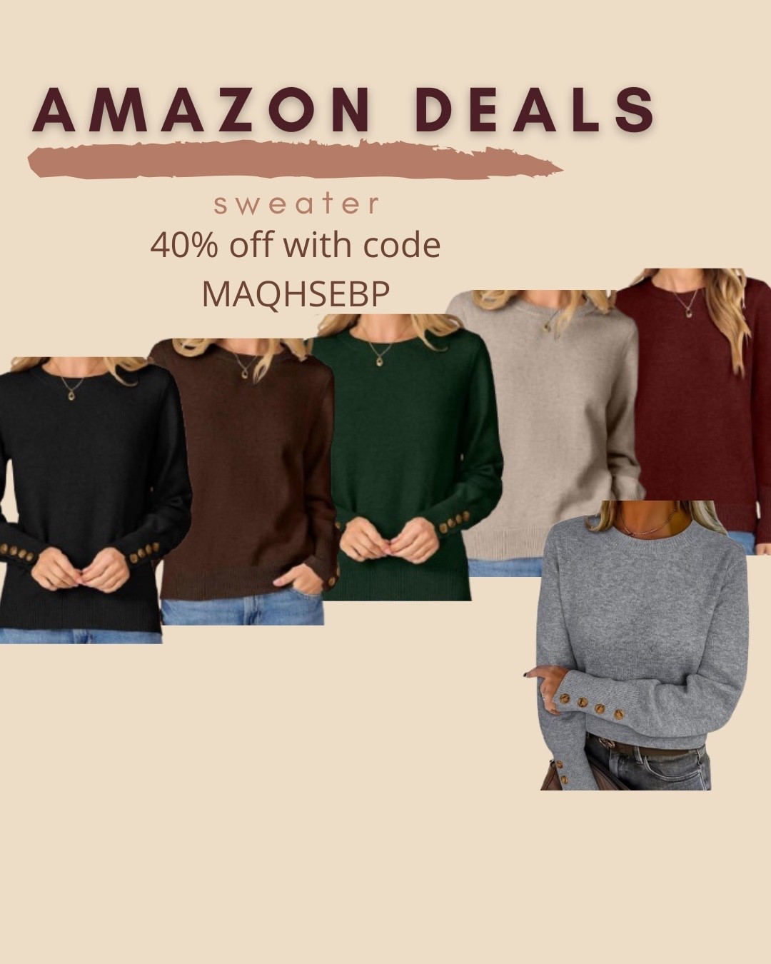 $14-$16 ends 12/19

Anrabess
Amazon fashion
Amazon deals
Sweater


#LTKSaleAlert #LTKFindsUnder50