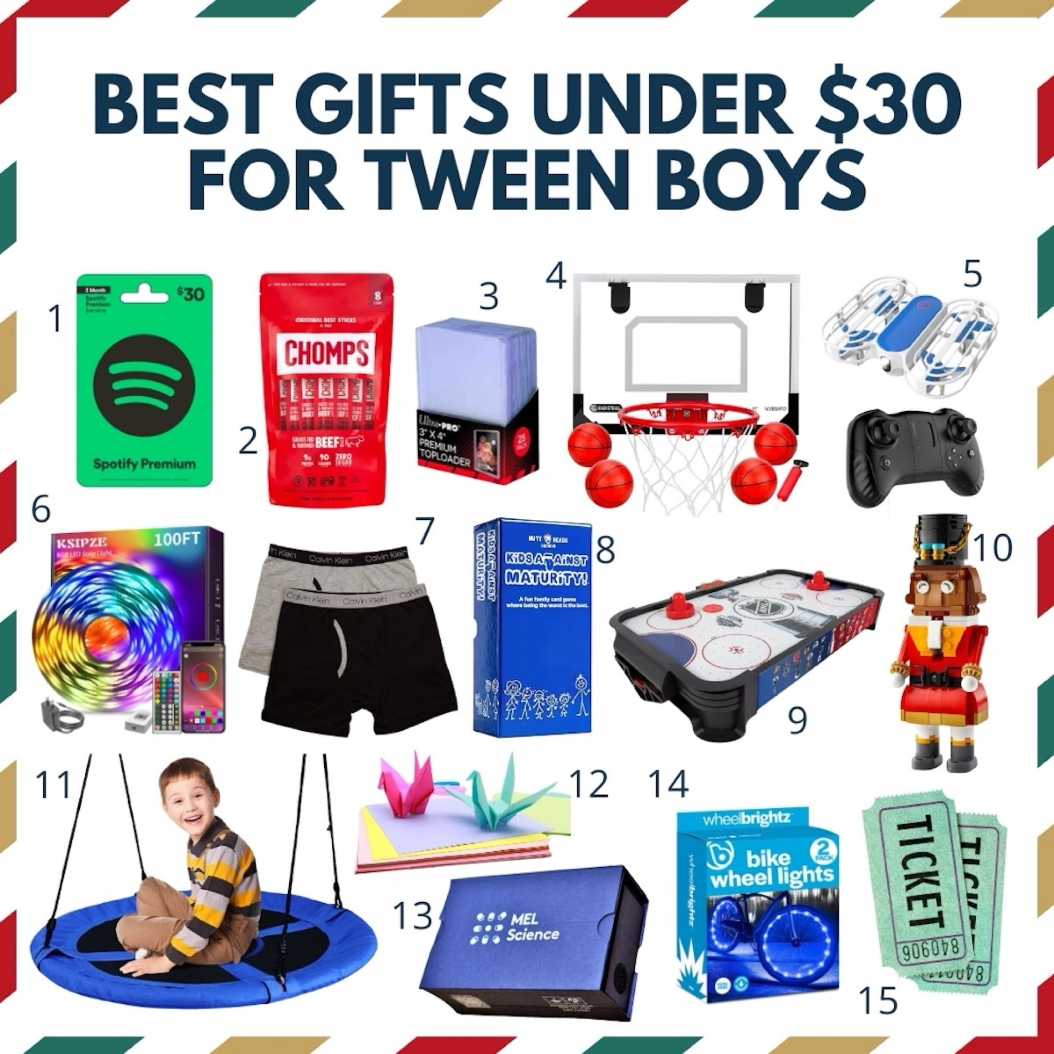 Tween boys can be hard to shop for, but we’ve got you covered with our top pics for gifts under $30. 🎁🤩 

These highly rated gifts are not only budget friendly but are practical and sure to impress him! 🫶🏼 Whether he’s into gadgets, games, or cool accessories this guide is packed with stuff any boy will love. ❤️ 🎁

#LTKGiftGuide #LTKHoliday #LTKKids