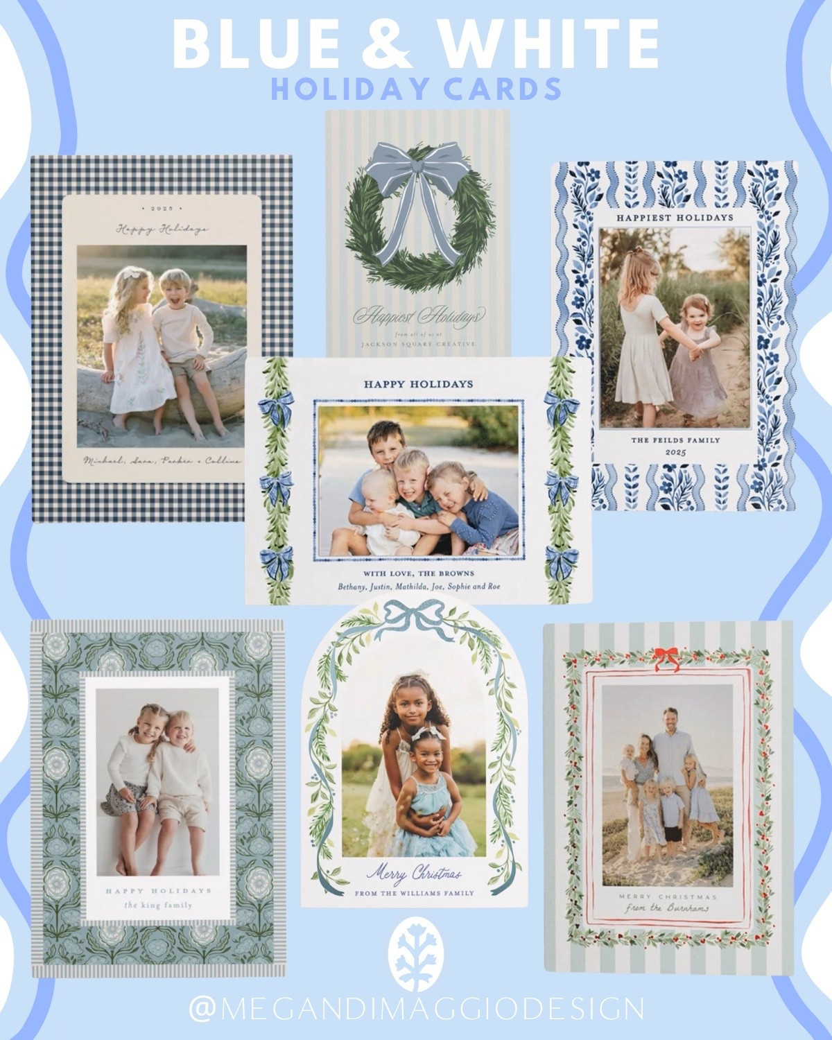 Roundup of the prettiest blue & white holiday cards!! Which is your fav?

#LTKSeasonal #LTKHoliday