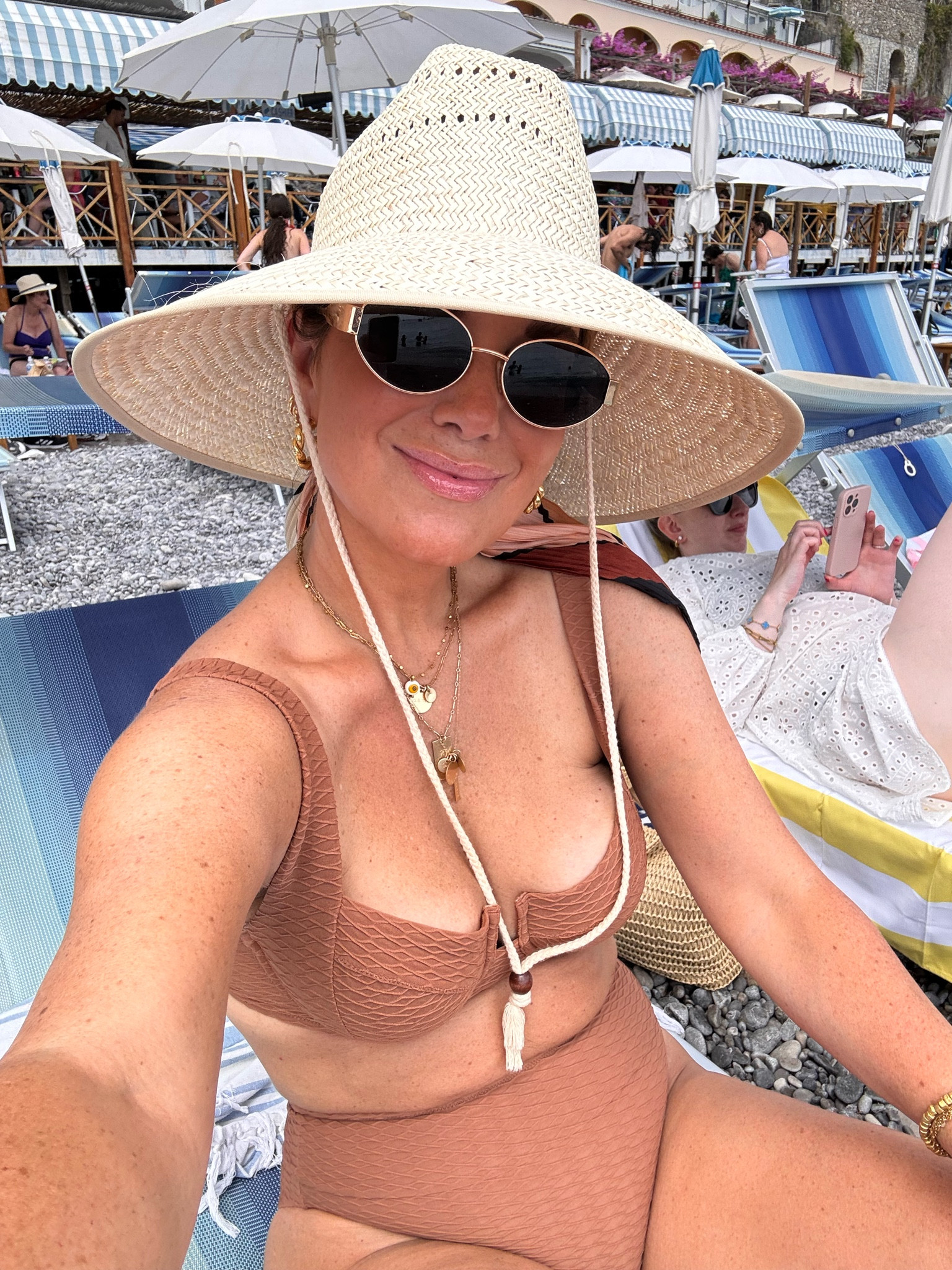 Love this swimsuit so much that I have it in two colors. 
So flattering and fits so good. 
Wearing size 34D in top and medium in bottoms. 

#LTKTravel #LTKFindsUnder50 #LTKSwim