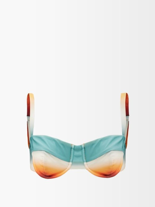 Fe Noel - Simone Spice Gradient Balconette Bikini Top - Womens - Multi | Matches (US)