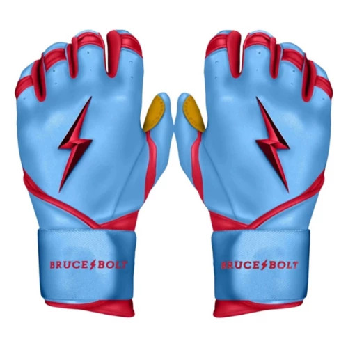 Adult Bruce Bolt Premium Pro Series Long Cuff Baseball Batting Gloves | Scheels