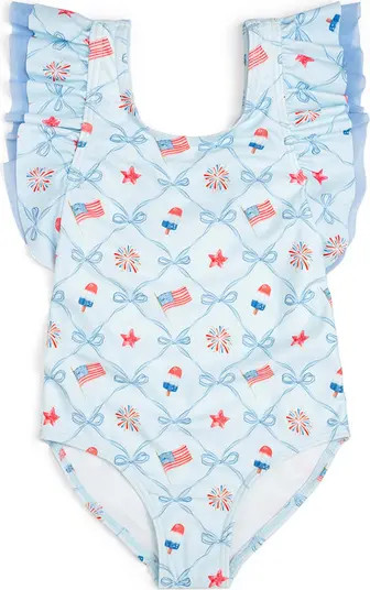 Sweet Wink Patriotic Trellis Bathing Suit | Nordstrom | Nordstrom