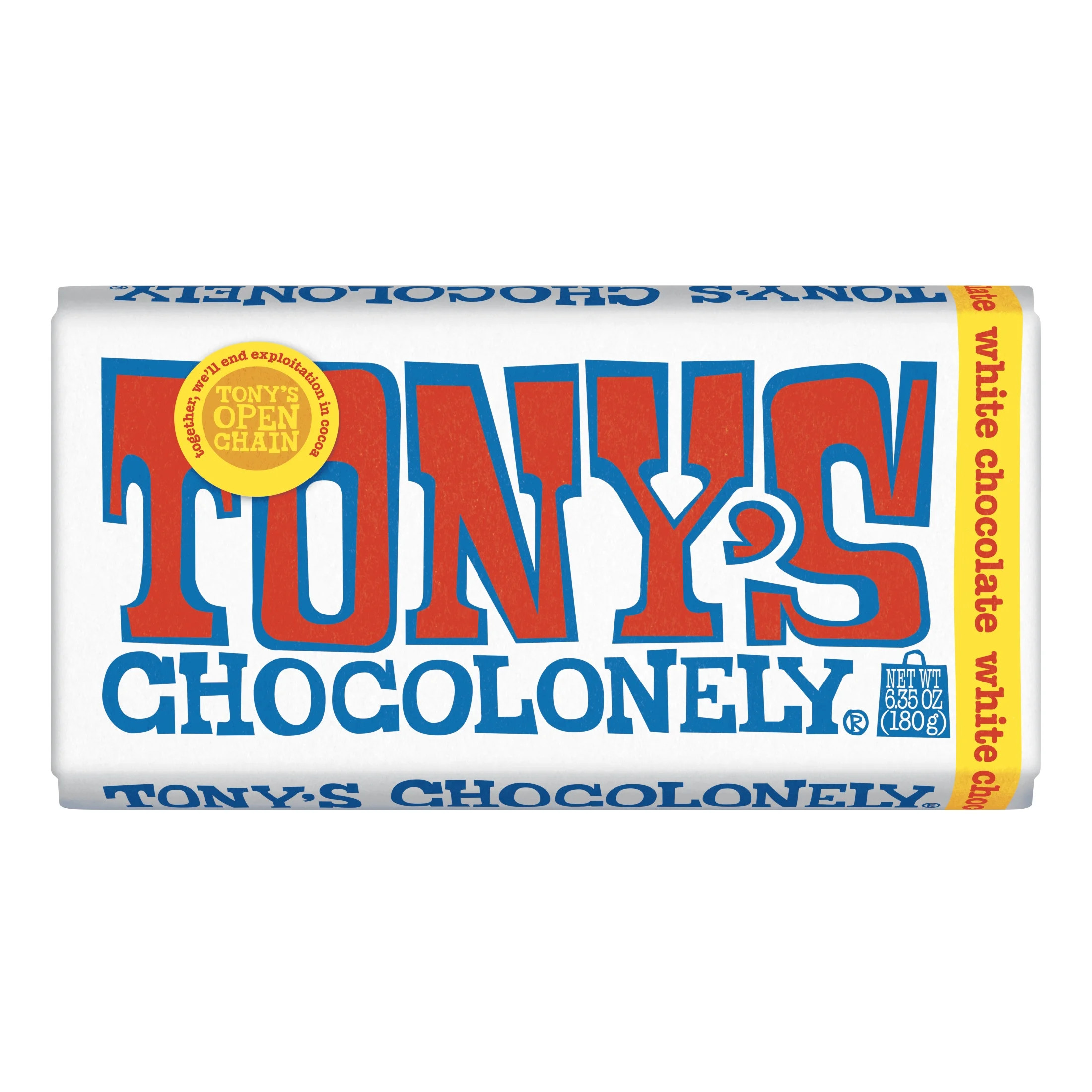Tony's Chocolonely White Chocolate Bar,  6.35 oz | Walmart (US)