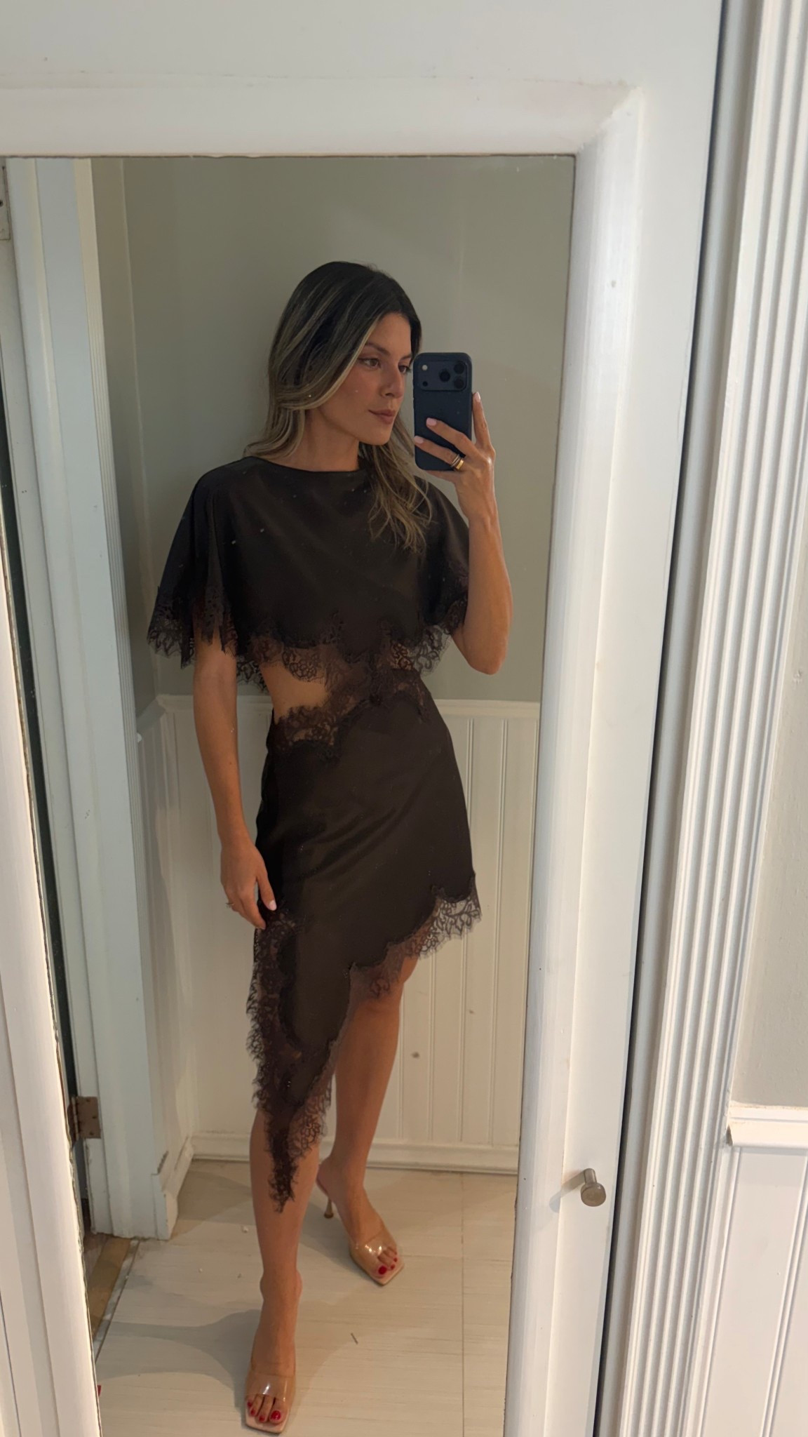 I bought this dress last year from Zara and it’s sold out now but linked an almost exact version in black from @Steve Madden US  and some other alternative brown silk dresses! This is the perfect date night dress 🤎

#LTKWedding #LTKgrwm #LTKootd