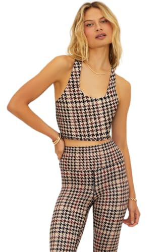 Beach Riot Women's Yara Top, Midnight Houndstooth | Amazon (US)