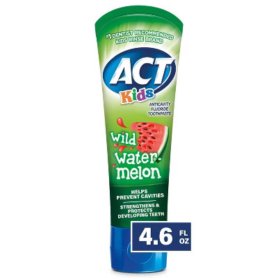 ACT Kids' Wild Watermelon Toothpaste - 4.6oz | Target